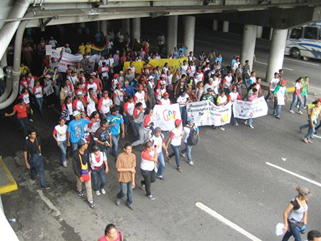 Union Parade in Support of Chavez